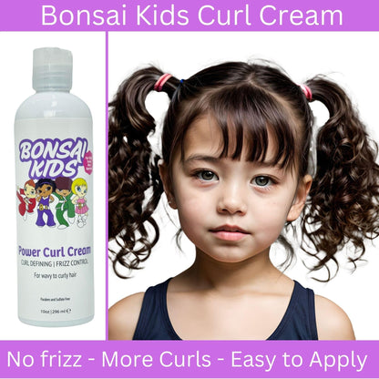 Kids & Toddlers Curl Cream 10 oz for Girls, Boys, Toddlers, Biracial Hair - Curl Enhancing Frizz Control - Moisturizing Cream, Thin To Thick Wavy and Curly Hair -