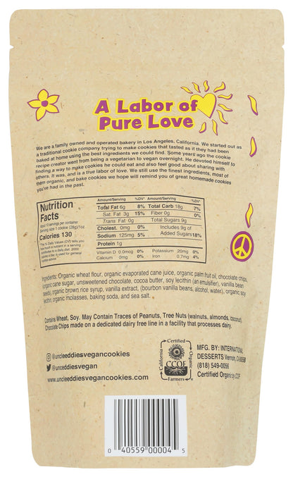 UNCLE EDDIES COOKIES Chocolate Chip Cookies, 10 OZ