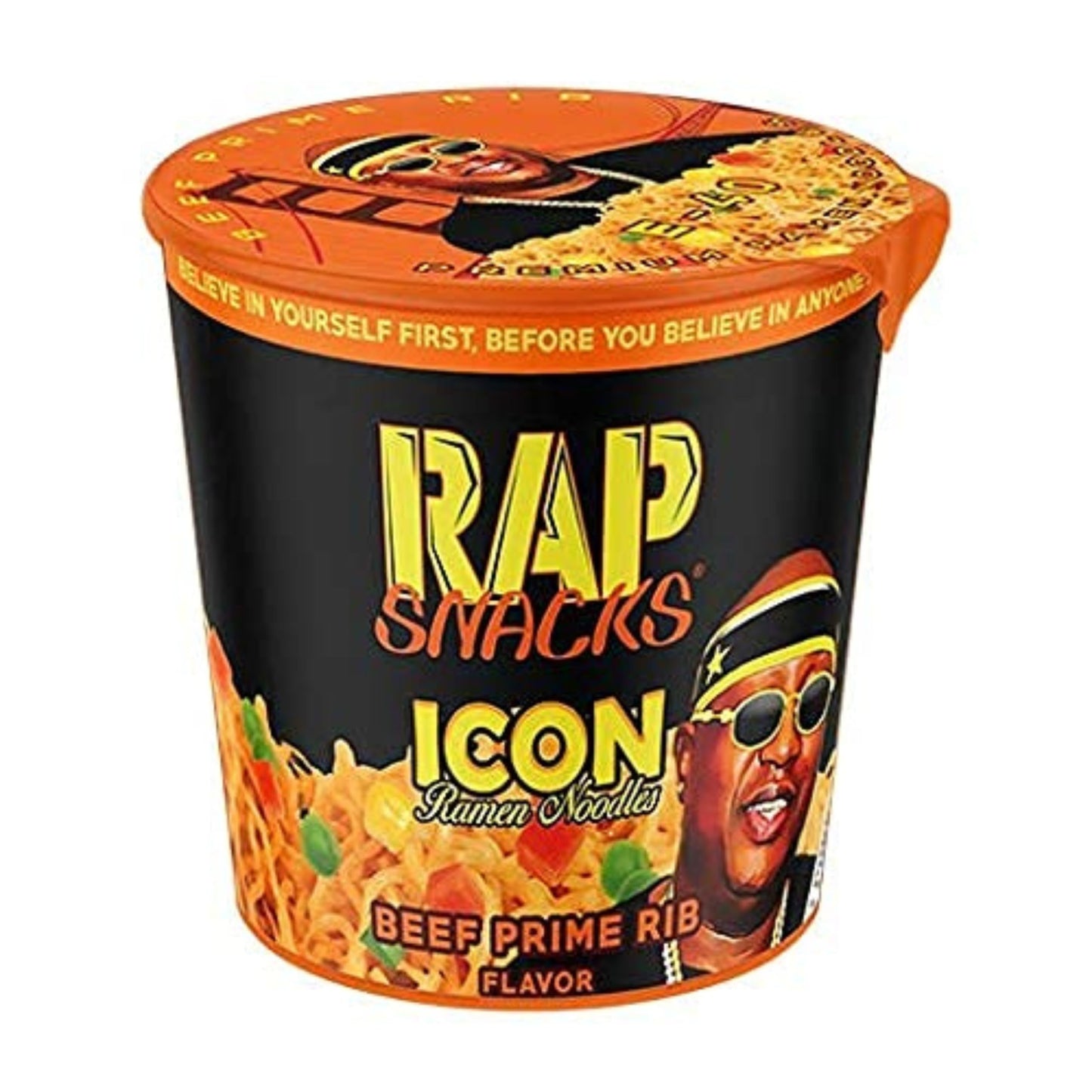 Rap Snacks Beef Prime Rib ICON Ramen Noodles E-40-Pack of 12