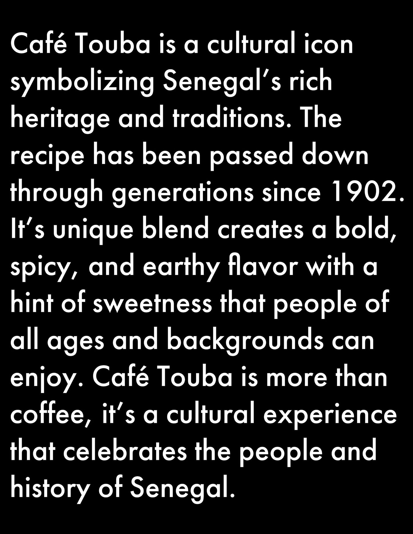 Imphex Cafe Touba | Premium Senegalese Coffee | Spicily Flavored With Grains of Paradise | 200g (7.05 oz) | Ground | Medium Roast