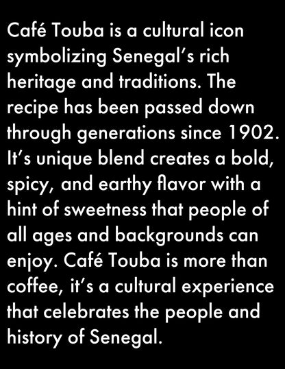 Imphex Cafe Touba | Premium Senegalese Coffee | Spicily Flavored With Grains of Paradise | 200g (7.05 oz) | Ground | Medium Roast