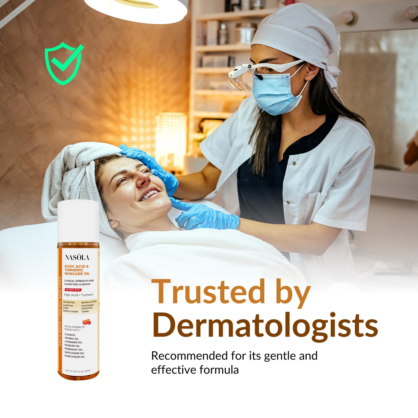 Nasola Kojic Acid Turmeric Skincare Bio Pure Oil