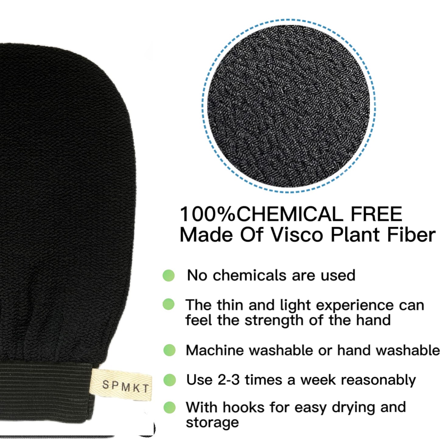 Exfoliating Glove 1pc, Korean Exfoliating Mitt Visibly Lift Away Dead Skin, Revive Glove Exfoliating Glove & Body Exfoliator, Cleanse Dead or Dry Skin, Part of The Best Skincare Kit for Women & Men