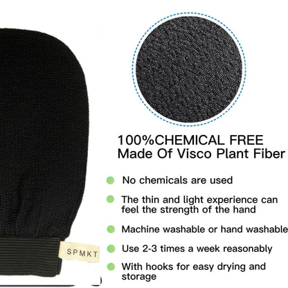 Exfoliating Glove 1pc, Korean Exfoliating Mitt Visibly Lift Away Dead Skin, Revive Glove Exfoliating Glove & Body Exfoliator, Cleanse Dead or Dry Skin, Part of The Best Skincare Kit for Women & Men