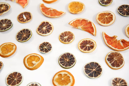 BlueHenry Variety Pack Dried Fruit Garnish - Orange, lime, lemon and blood orange wheels - 2 oz each