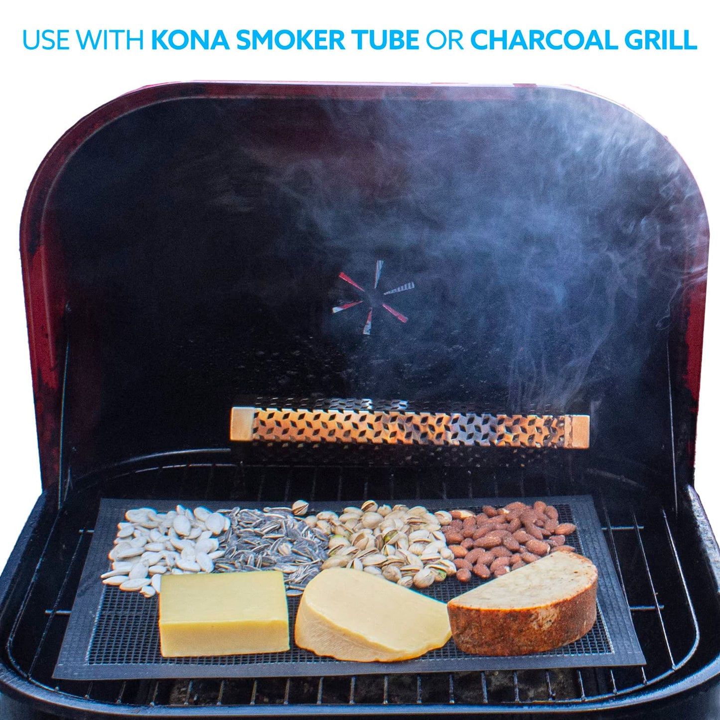 Kona 100% Hickory Smoker Pellets, Intended for Ninja Woodfire Outdoor Grill, 8 lb Resealable Bags