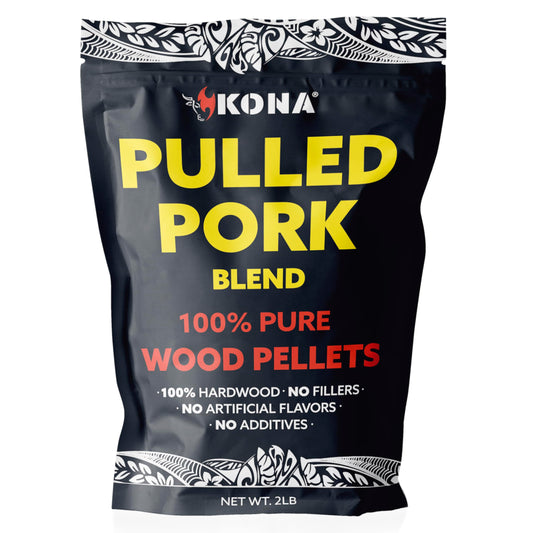 Kona Pulled Pork Blend Smoker Pellets, Intended for Ninja Woodfire Outdoor Grill, 2 lb Resealable Bag