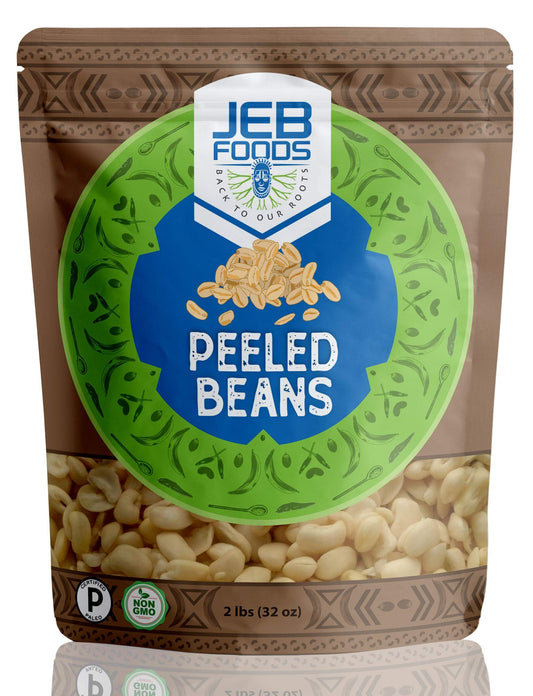 JEB FOODS Peeled Beans – Nigerian Akara & Moi Moi, gluten-free, non-GMO, Nut-free, 100% naturally grown.4lbs Bag