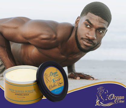 OCEAN VIEW DEEP WAVES POMADE Butter Love + Water-Based Wave Grease