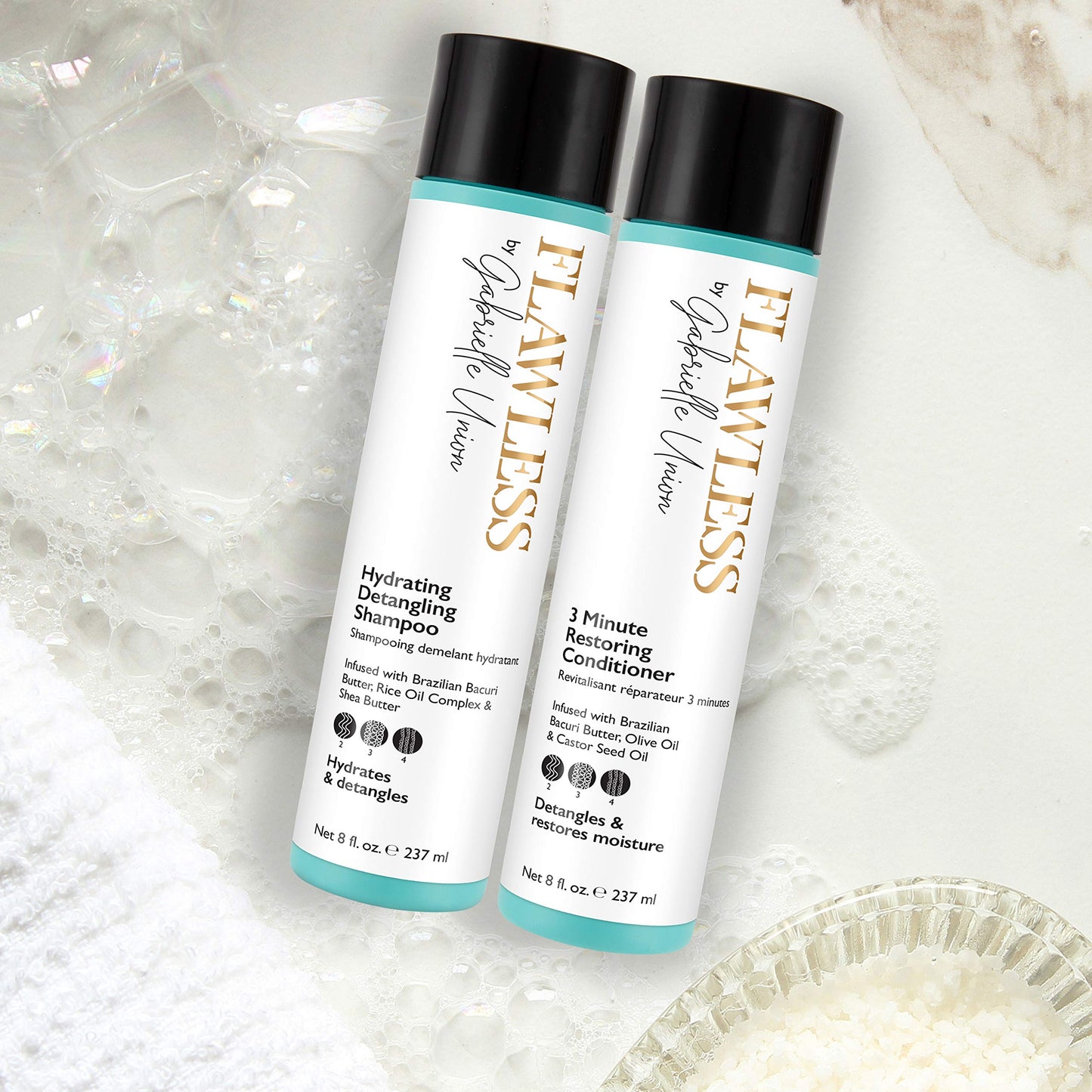 Flawless by Gabrielle Union - Hydrating Detangling Hair Shampoo, 8 OZ