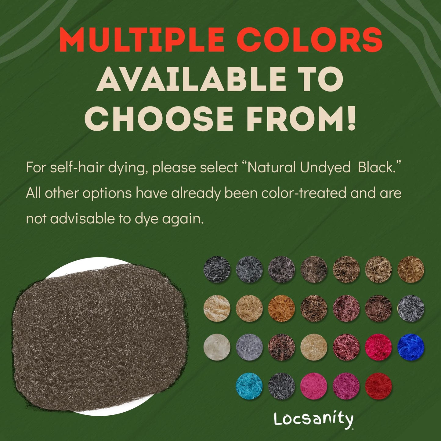 Locsanity Afro Kinky 100% Bulk Natural Human Hair - Braiding Hair for Dreadlocks, Loc Repair, Dreadlock Extensions, Twists, Braids - 8 Inches Long, 1 Oz #4