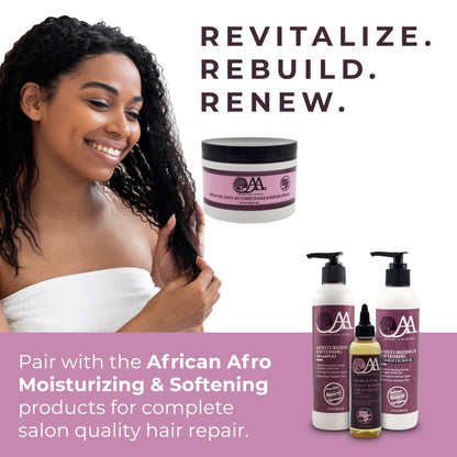 African Afro Argan Oil Leave In Conditioner and Repair Cream, All Natural Leave In Conditioner for Curly Hair and All Hair Types, Sulfate, and Silicone, Cruelty-Free, 8 Fl Oz