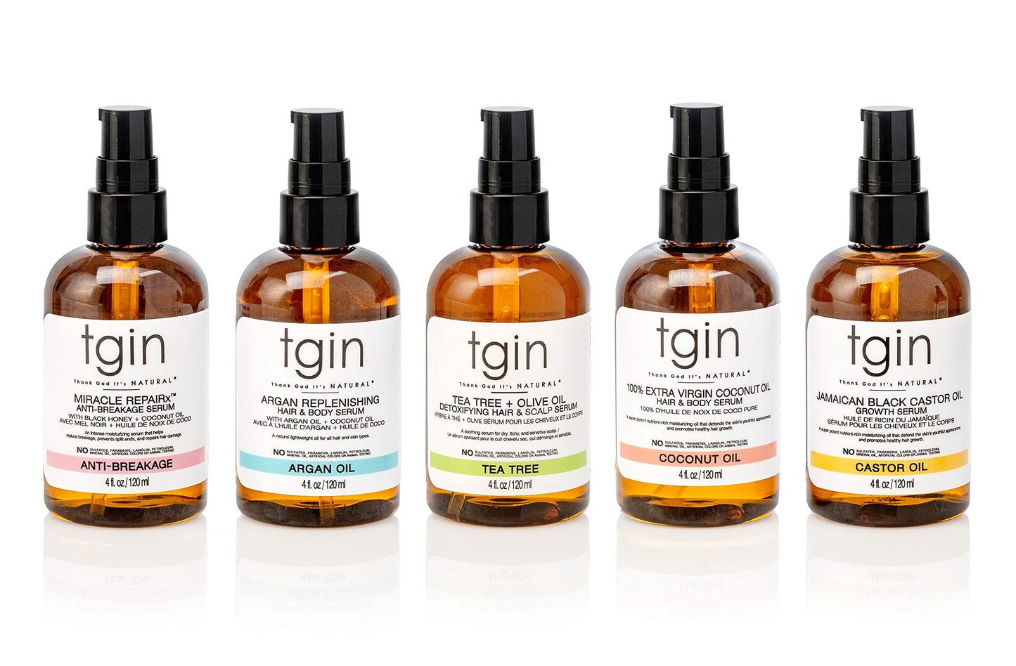 tgin Argan Replenishing Hair Serum - 4 Oz, Dry Hair, Moisturizing, Breakage Control, Paraben Free, Coconut Scent, Serum for Natural or Chemically Treated Hair, Hot Oil Treatment, Hair Styling Agent