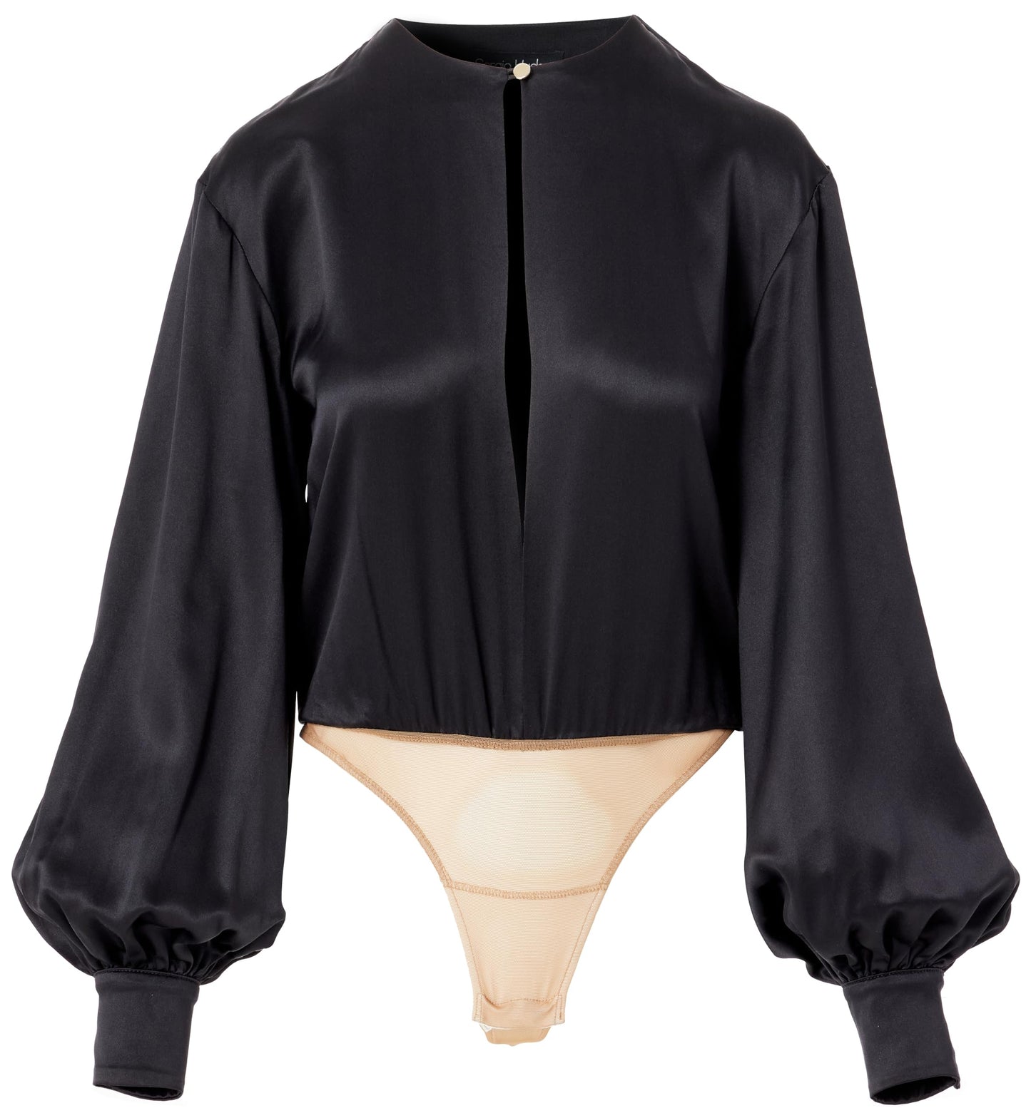 Sergio Hudson, Keyhole Body Blouse, XL, Onyx