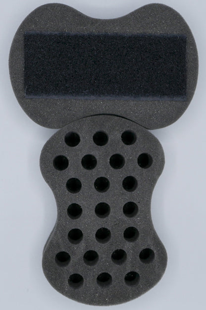 Nudred Replacement Sponge for the Wooden Interchangeable Hair Sponge, For Black Men & Women With Natural, Afro Hair, Large Holes to Twist and Curl Freeform Dreads, Coils, Curls, Twists & Beards