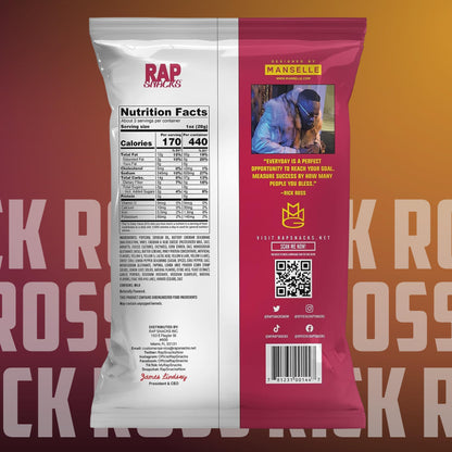 Rap Snacks Rick Ross Sweet Chili Lemon Pepper Popcorn 2.5 Oz Bags - Pack of 6