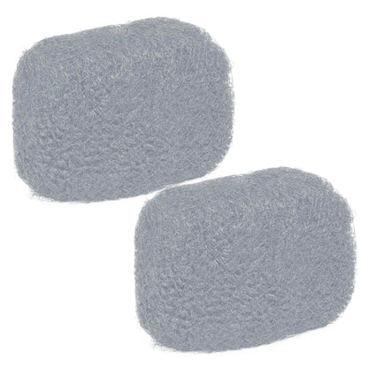 Locsanity Afro Kinky 100% Bulk Natural Human Hair - Braiding Hair for Dreadlocks, Loc Repair, Dreadlock Extensions, Twists, Braids - 8 Inches Long, 1 Oz 100% Grey