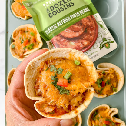 A Dozen Cousins Seasoned Refried Beans - Microwave Meals Vegan Black Beans and Pinto Beans - Non-GMO Prepared Meals Ready to Eat Made with Avocado Oil (Variety 8 Pack)