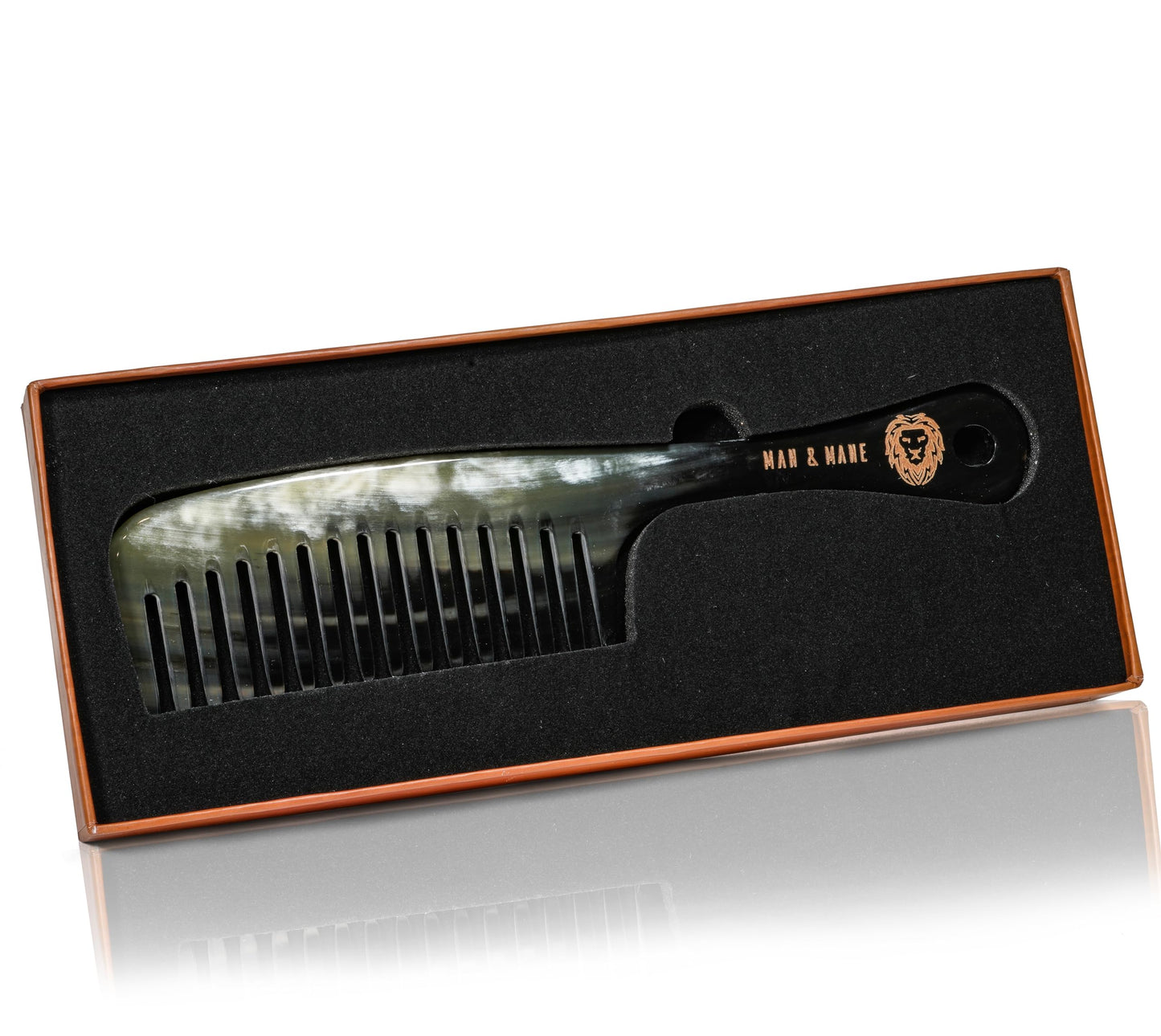 Premium Handmade 100% Oxhorn Anti-static Wide Tooth Detangling & Styling Comb for Women & Men