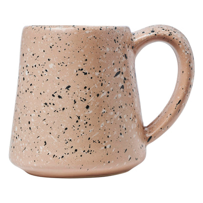 SWEET JULY Edgewater Collection Coffee Mugs Set of Two - Durable, Hand-Thrown Ceramic Mugs for Coffee & Tea, 16 oz Capacity - Available in White, Black, Gray, and Ch (Chai Speckled)