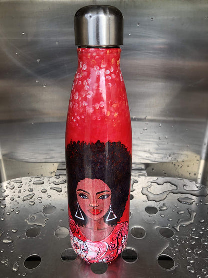 Shades of Color Stainless Steel Bottle, I Am Powerful, 10 x 3 x 10.5 inches (SSB176)