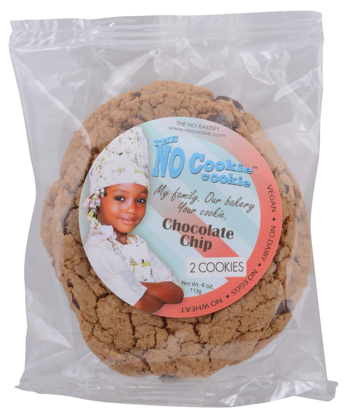 NO COOKIE Chocolate Chip Cookies, 4 OZ