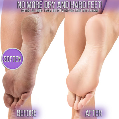 Crafts And The City SOO Jelly Pedicure Packs - Pedicure Foot Soak For Feet - Moisturizing Jelly Spa Pedi Soak - Foot Spa Bath Soak For Soaking - Pedicure Foot Gel (Lavender)