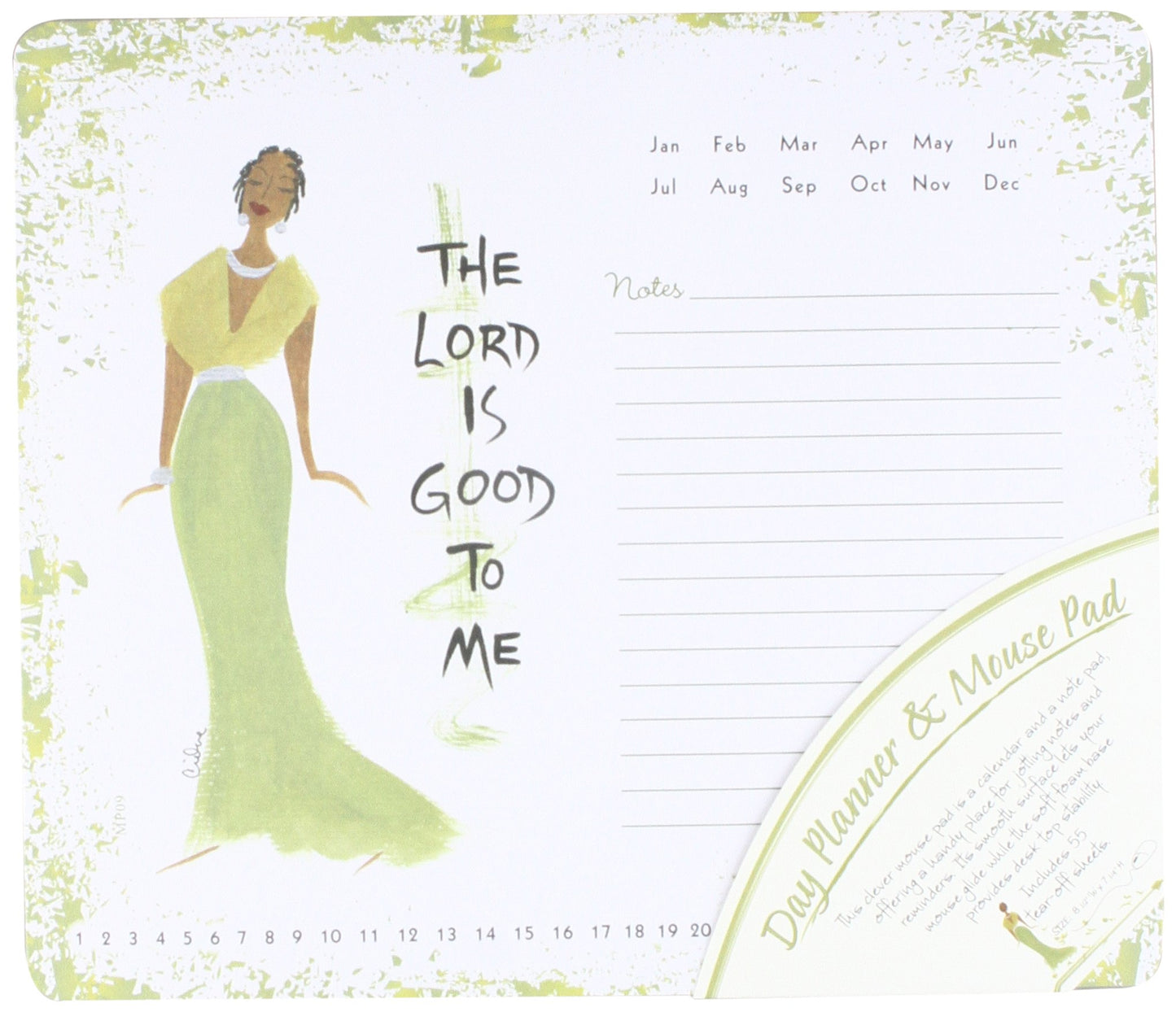 Shades of Color Memo Mouse Pad, The Lord Is Good To Me (MP09)