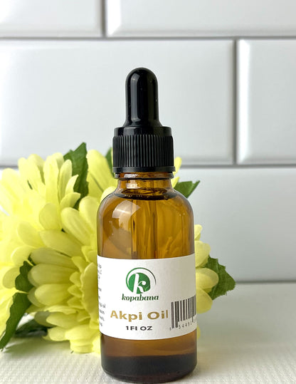 KOPABANA Akpi Oil | Ndjansan | Ricinodendron heudelotii |Cold Pressed | Organic| Extra Virgin | Massage Oil 1oz