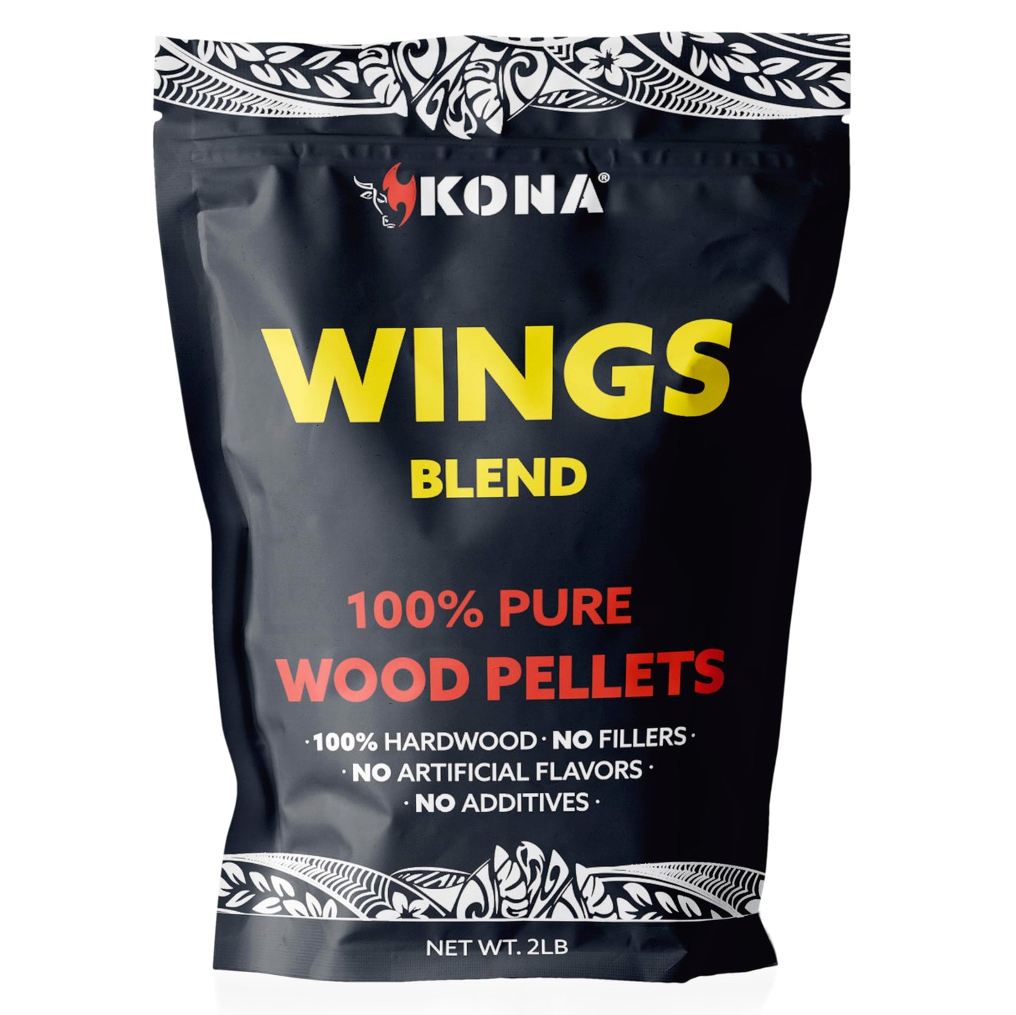 Kona Wings Blend Smoker Pellets, Intended for Ninja Woodfire Outdoor Grill, 2 lb Resealable Bag