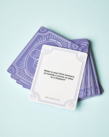 Actually Curious The Culture Edition: Icebreaker Conversation Cards - Adult, Teen, Family Card Game, Couples Games, Games for Family Game Night, Adult Games, Family Games, Drinking Games for Adults