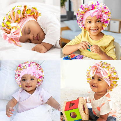 BONNET QUEEN Silk Bonnet for Sleeping Women Satin Bonnet Hair Bonnet Night Sleep Cap Scarf Wrap for Curly Hair with Tie Band