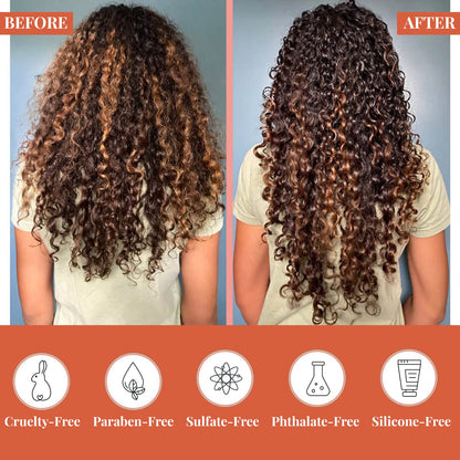 NaturAll Sea Moss & Chebe 8.5 Oz Curl Refresher Spray for Curly Hair, Coils and Waves – All Natural Sulfate Free, Silicone Free, Hydrating & Nourishing Hair Mist for Women & Men