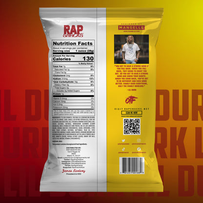Rap Snacks Lil Durk Durkio's Flames Hot Crunchables 3.5 Oz Bags-Pack of 6 21 Ounce