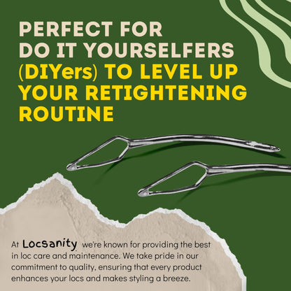 Locsanity Curved Interlocking Tool for Microlocs and Medium Locs Maintenance – Hair Tools for Dreadlocks, Sisterlocks, Interlocks, and Crochet Locks