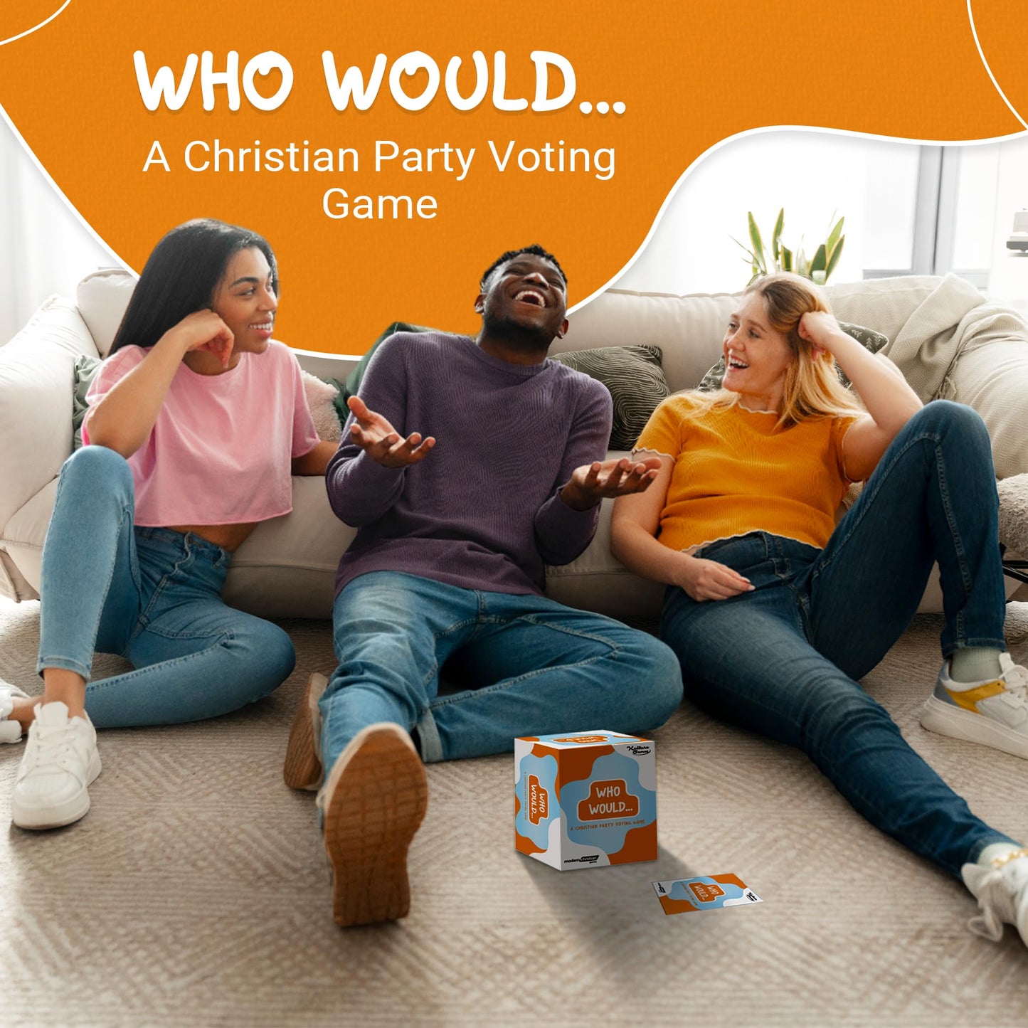 Kulture Games Who Would ... Christian Voting Card Game - Funny Questions for Family & Friends - Guessing Game with Bible-Inspired Scenarios - Laugh & Learn Together