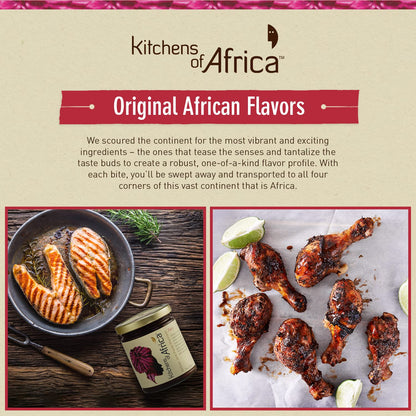 Kitchens of Africa Jerk Seasoning Paste with Preserved Lemon, Dates, Tamarind, Dijon Mustard and Highly Aromatic Spices - Tastes Like No Other - Versatile All-Purpose Seasoning, Intense Flavors (9 oz)