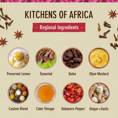 Kitchens of Africa Jerk Seasoning Paste with Preserved Lemon, Dates, Tamarind, Dijon Mustard and Highly Aromatic Spices - Tastes Like No Other - Versatile All-Purpose Seasoning, Intense Flavors (9 oz)