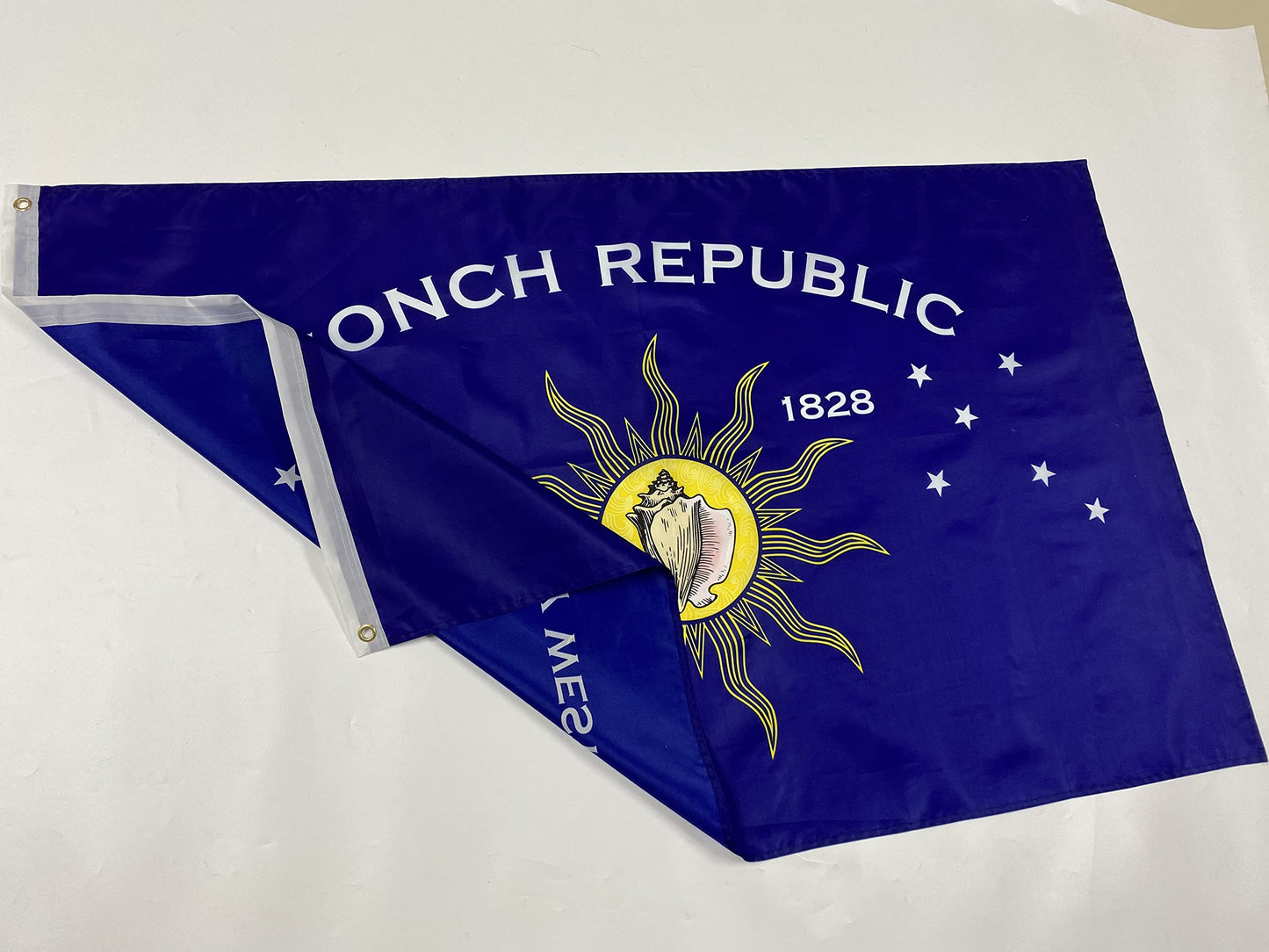 Conch Republic 3' x 5' Independence Celebration Flags from Key West, Florida and the Florida Keys. Premium Silk Screen Printed Single-Sided Heavy-Duty 100D weight 100% Polyester