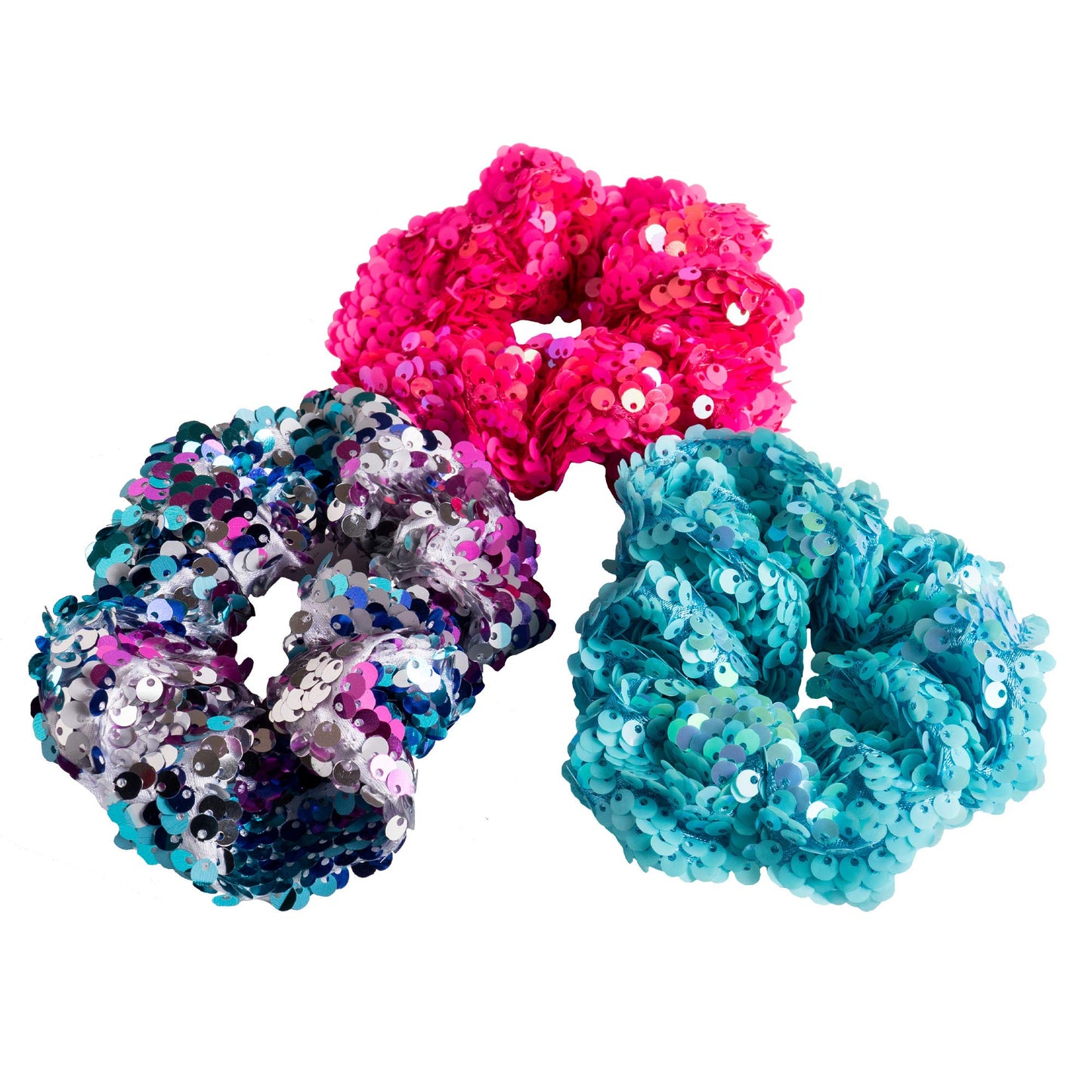 Lily Frilly Sequin Scrunchies