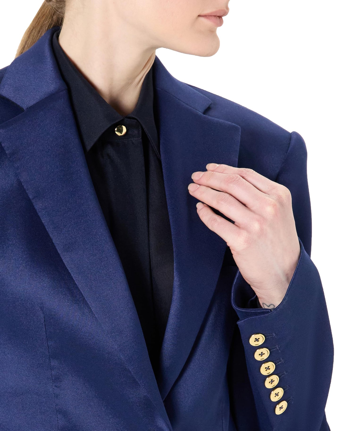 Sergio Hudson, Two Button SB Blazer, 12, Navy