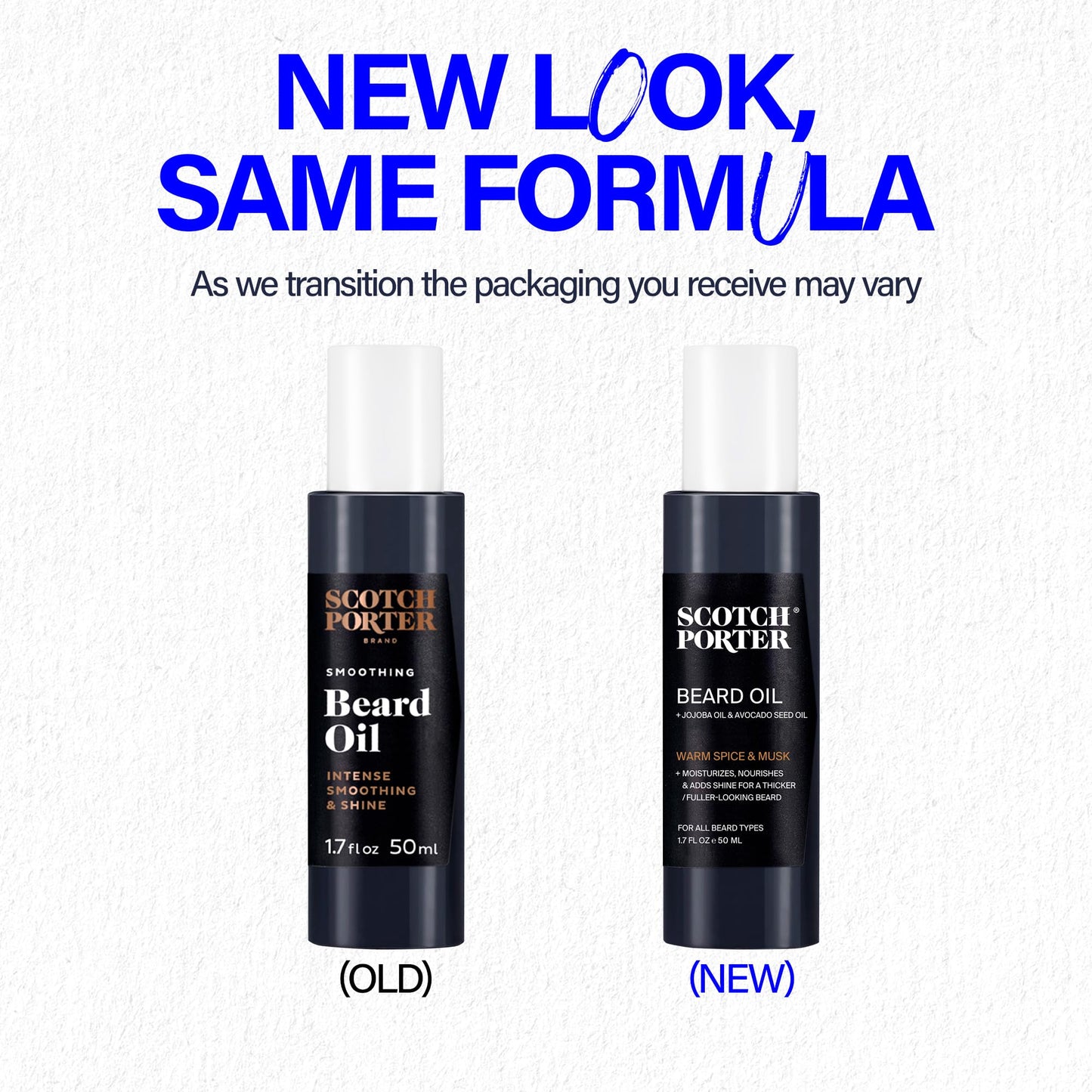 Scotch Porter Smoothing Beard Oil – Nourishing Oil Seals in Moisture & Smooths Flyaways for a Frizz-Free, Fuller/Healthier-Looking Beard with All-Day Shine – Original Scent, 1.7 oz. Bottle