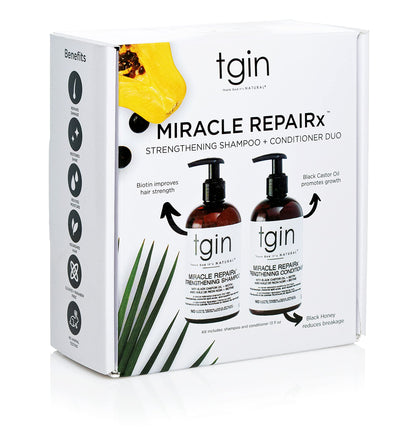 Thank God It's Natural Miracle RepaiRx Strengthening Shampoo and Conditioner Duo For Damaged hair - For Damaged Hair - Shampoo and Conditioner Set - Repair - Protect - Restore