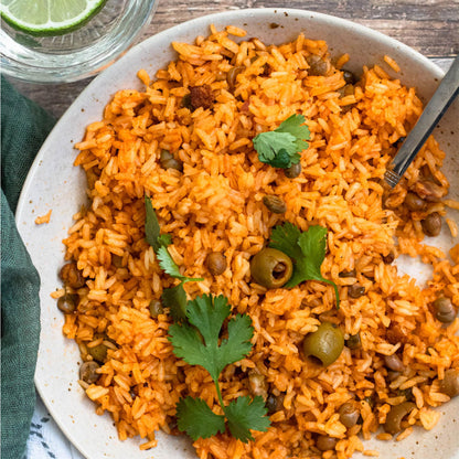 A Dozen Cousins Rice Seasoning Sauce Packets - Season and Prepare Your Own Rice Dishes - 10 Pack - Arroz Con Gandules - 4 oz Packet