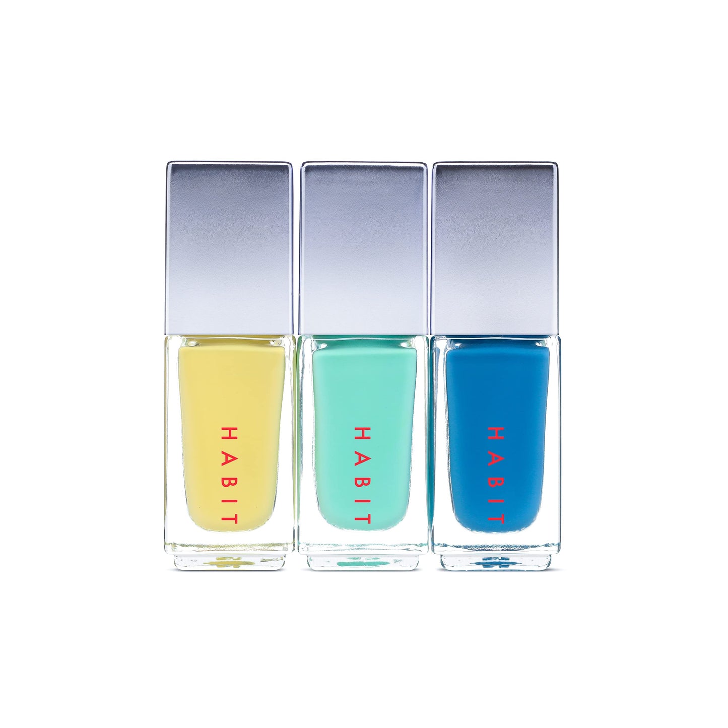 Habit Cosmetics | Vegan, Toxin-Free & Sustainably Packaged Mini Nail Polish Trio - Baby Trio - 0.3 oz (Beach House)