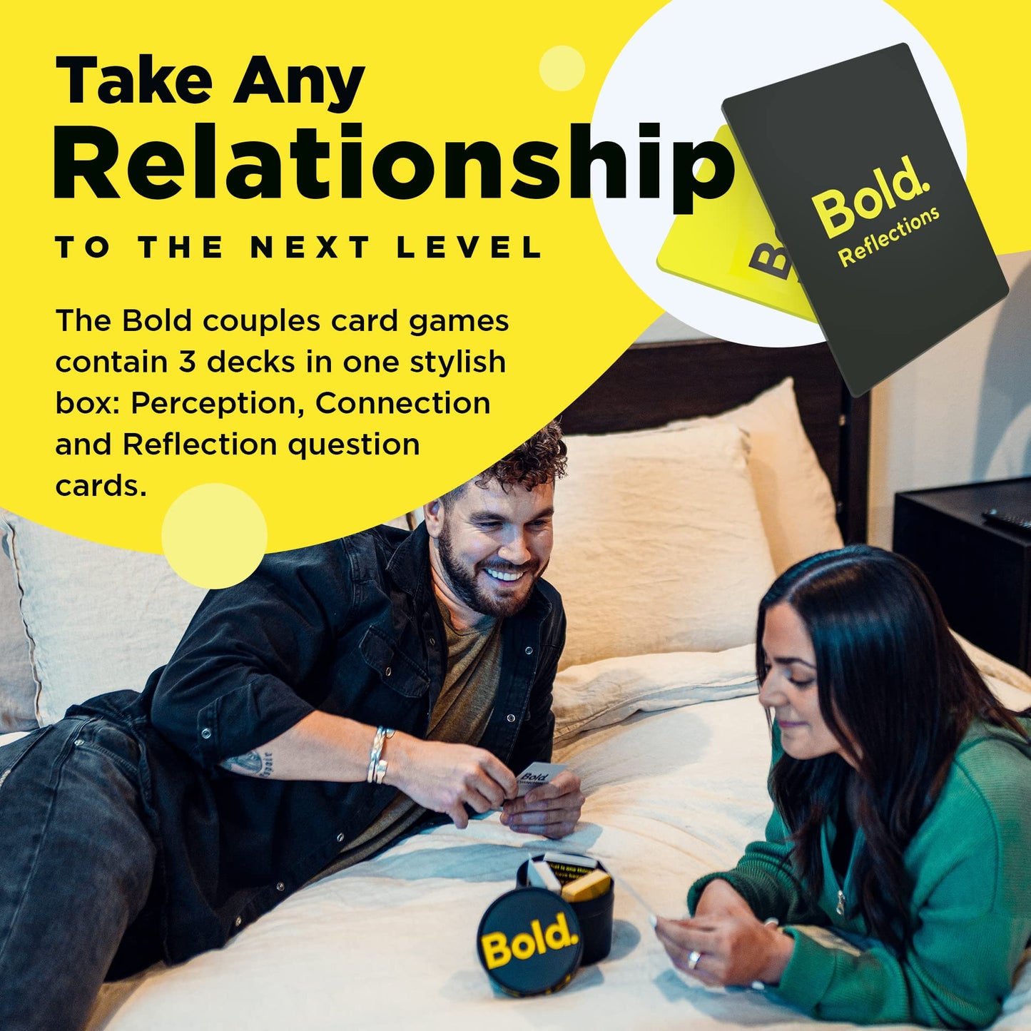 Bold Card Game - 3 Decks, 300+ Questions - Fun Icebreaker and Couples Game for Date Nights