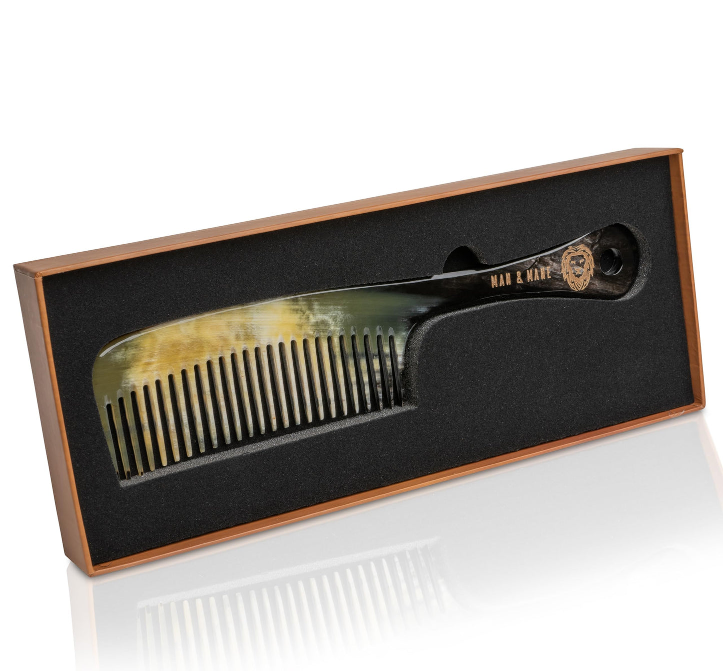 Premium Handmade 100% Oxhorn Anti-static Long Detangling & Styling Comb for Women & Men