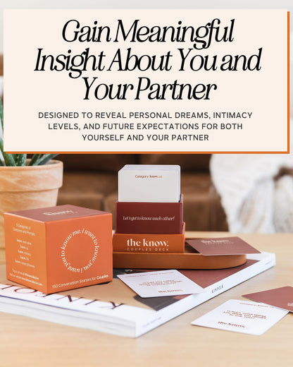 I Know Collection The Know Couples Deck - Date Night Get to Know You Games - 150 Thoughtful Couple Questions – Fun Date Night Cards for New Couples – Romantic Couples Gift