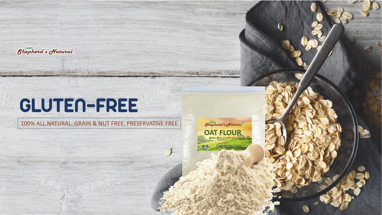 Oat Flour by HATF's Shepherd's Natural, 100% All Natural 5 lb. / 80 oz. bag