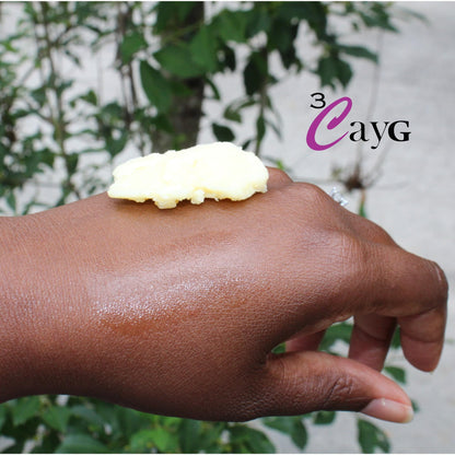 3CayG Tucuma Butter Pure Unrefined 8oz Body Butter| For Hair Hydration and Growth